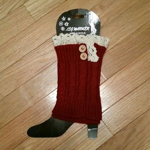 New Burgandy Boot Cuffs
